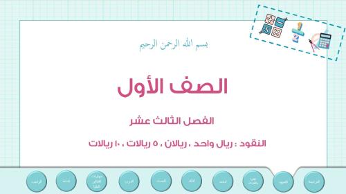 عرض بوربوينت لدرس النقود : ريال........10ريالات(ال...
