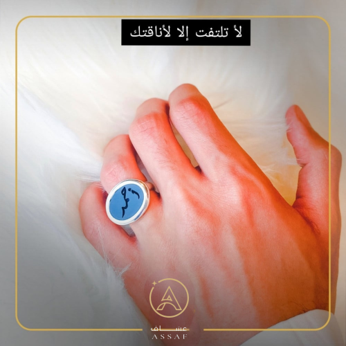 خواتم رجالي - تصميم حسب الطلب - عساف