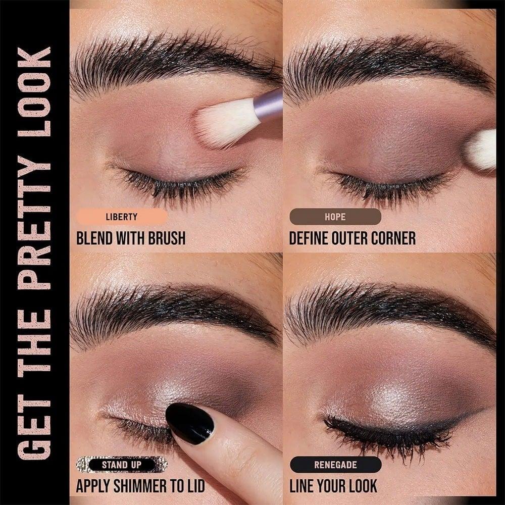 لوحة ظلال عيون بريتي جرانق من هدى بيوتي -  HUDA BEAUTY PRETTY GROUNGE PALETTE