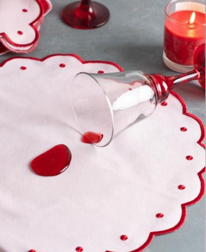 مجموعة مائدة ملونة (Placemat و Napkins )