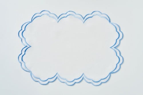 BLUE ROUND PLACEMAT