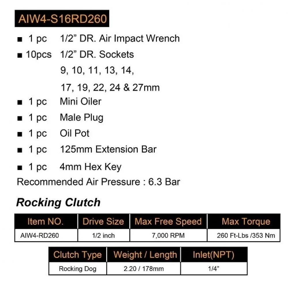 مجموعة دريل بنشر كفرات تايواني 1/2 بوصة ( مطرقة - 353 NM ) TOWER