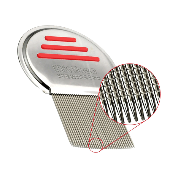 مشط قمل المنهي الخالي من Nit