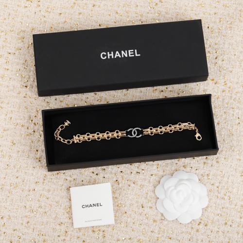 إسورة شانيل Double C مرصعة بكريستال Swarovsk