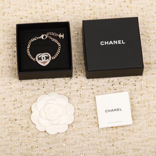 Chanel Heart Bracelet with CC Logo