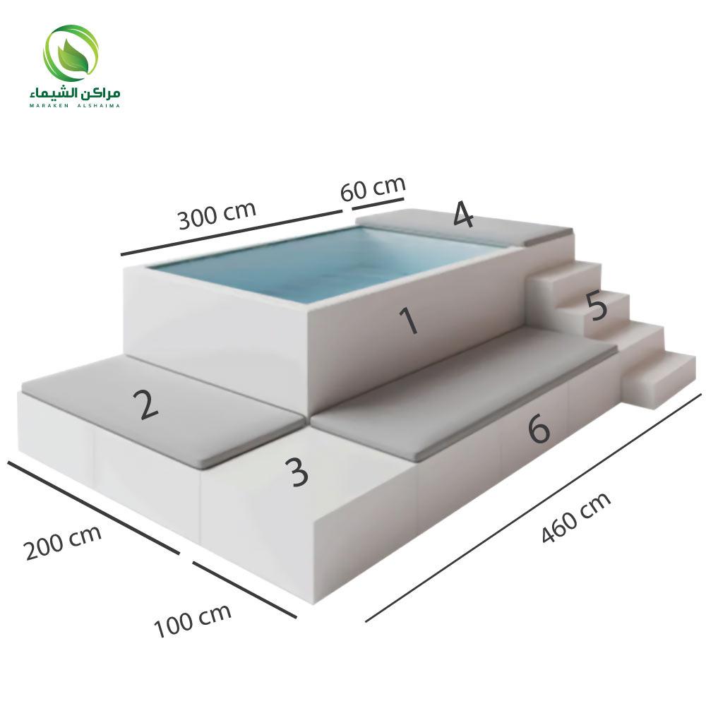 مسابح جاهزة جدة - الدمام - الرياض - عسير - ابها