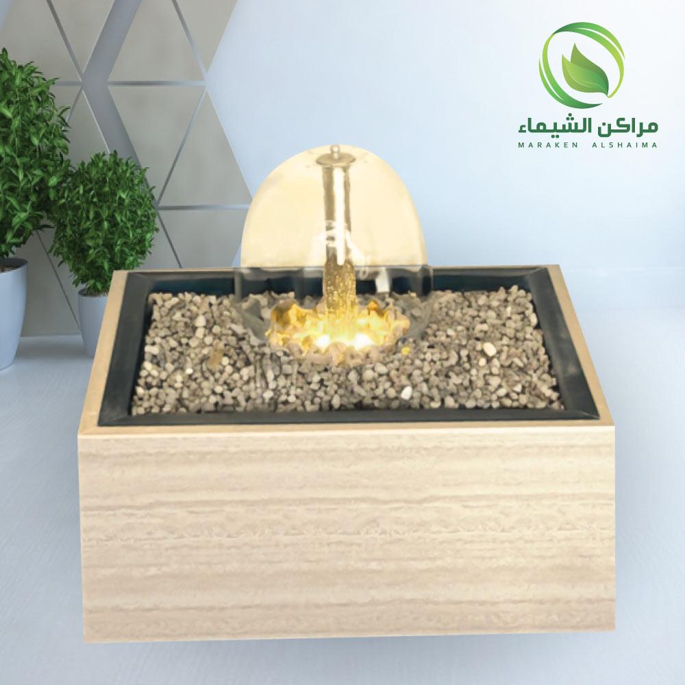 نافورة فايبر رأس شمسية مضيئة