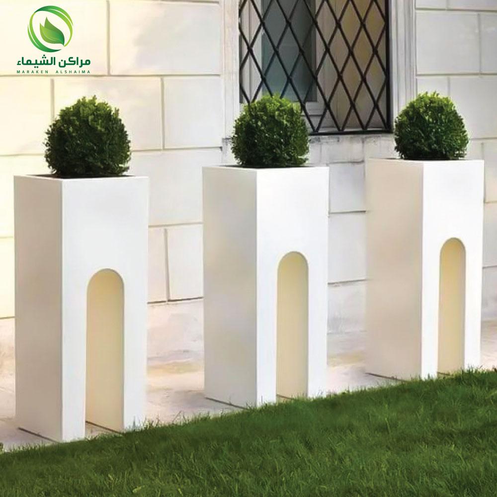 افكار تنسيق حدائق الرياض احواض ومراكن زرع فيبر وشلالات ونوافير وجلسات جاهزة جاهزة مصنع مراكن الشيماء- مراكن الشيماء: الأفكار والتصاميم