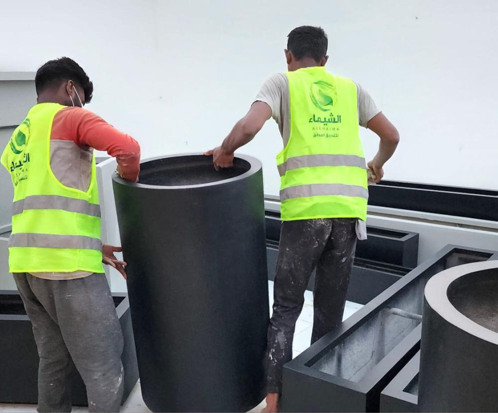 أصيص زراعة فيبر جلاس توريد بسعر المصنع والجملة - مصنع مراكن الشيماء احواض ومراكن متنقلة الفيبر جلاس لخدمة جميع مدن المملكة والشحن مجاني