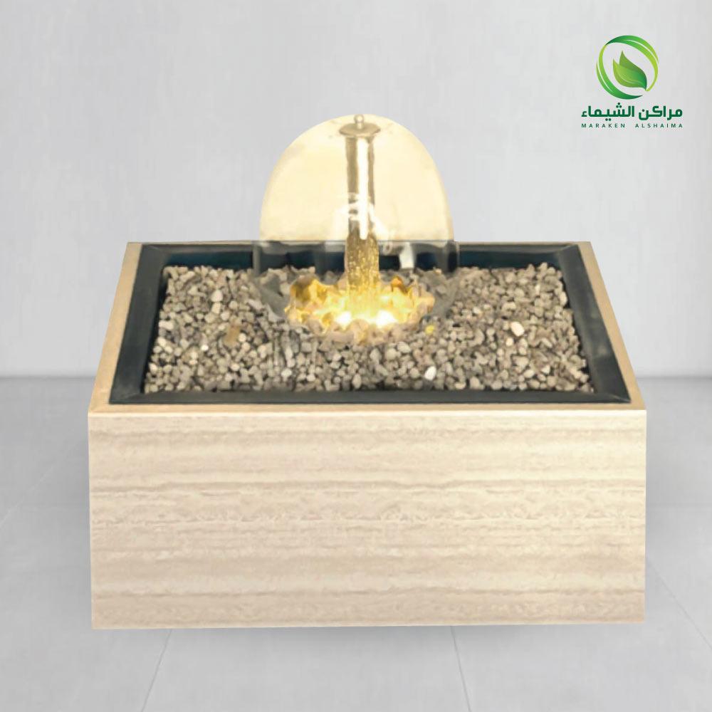 نافورة فايبر رأس شمسية مضيئة