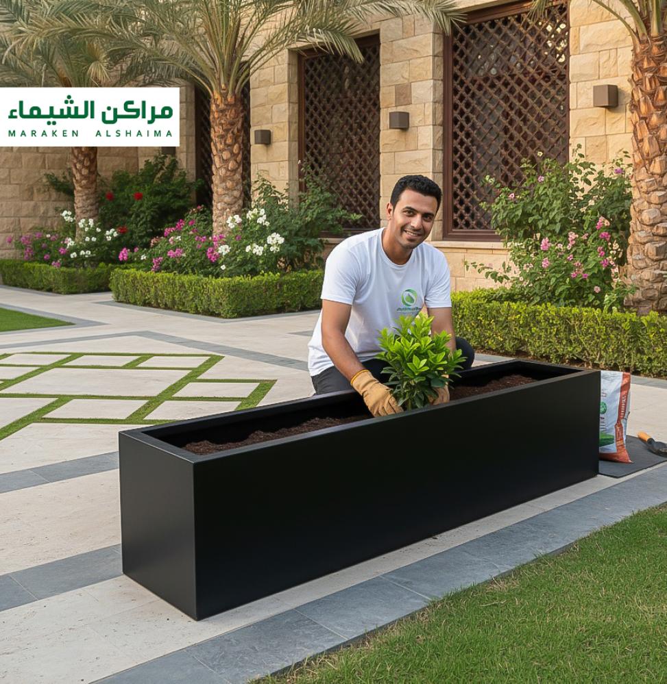 حوض زراعة كبير فيبر جلاس 2م