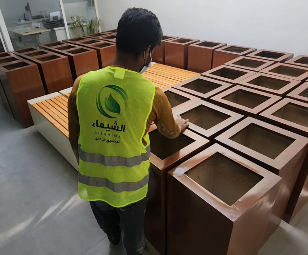 أصيص زرع كبير توريد بسعر المصنع والجملة - مصنع مراكن الشيماء احواض ومراكن متنقلة الفيبر جلاس لخدمة جميع مدن المملكة والشحن مجاني