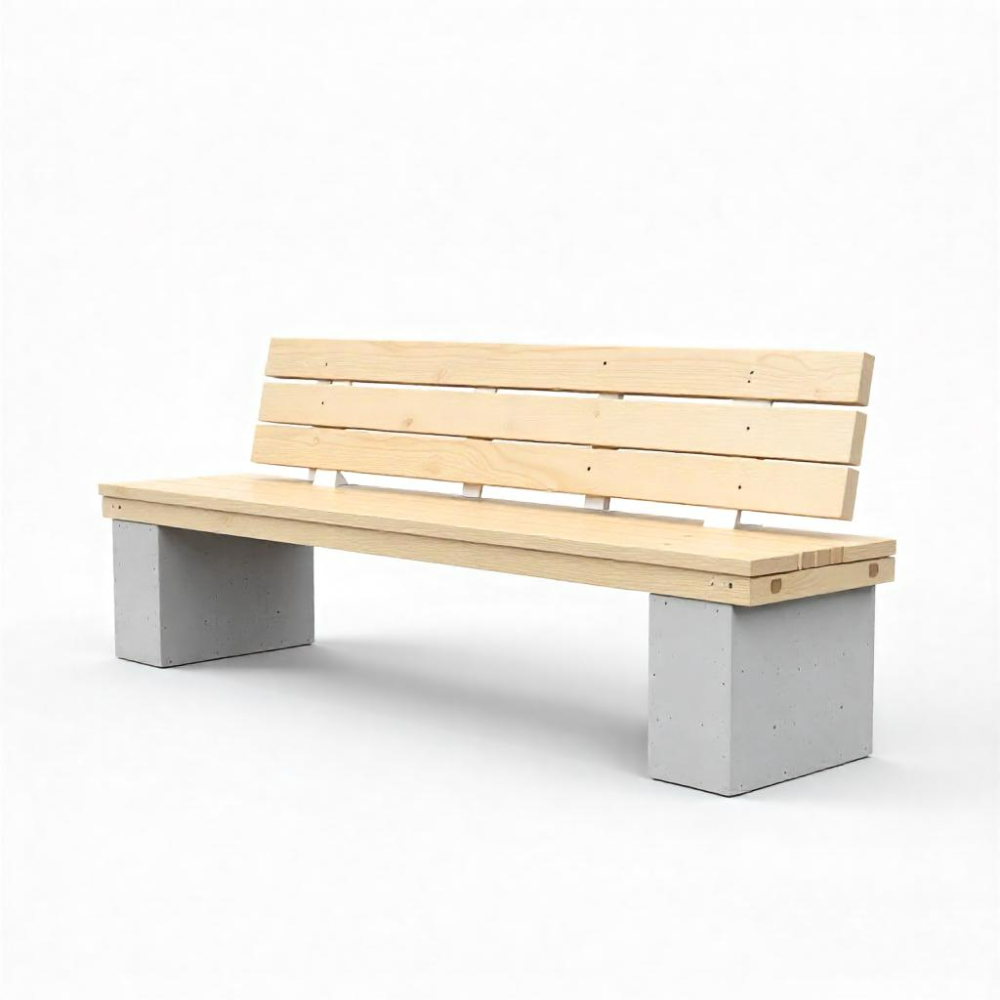 جلسات خشبية جاهزة