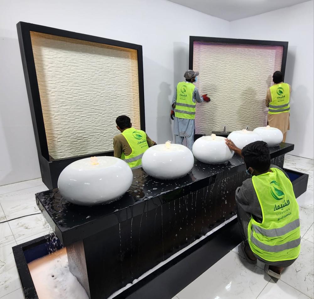 نوافير وشلالات منزلية فيبر جلاس كبيرة الرياض جدة الدمام القصيم تبوك خميس مشيط