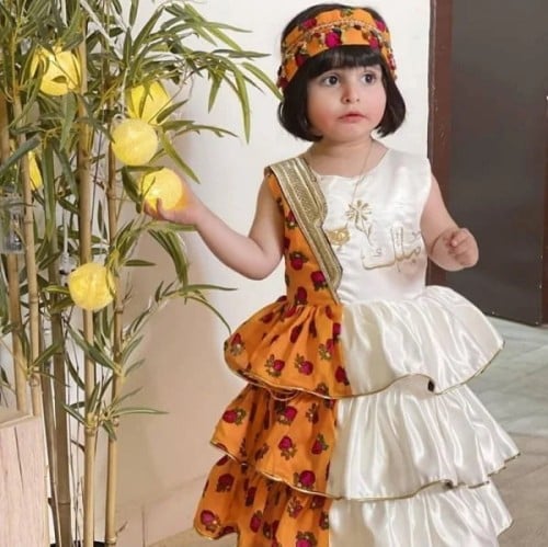 ملابس قرقيعان فستان بالاسم