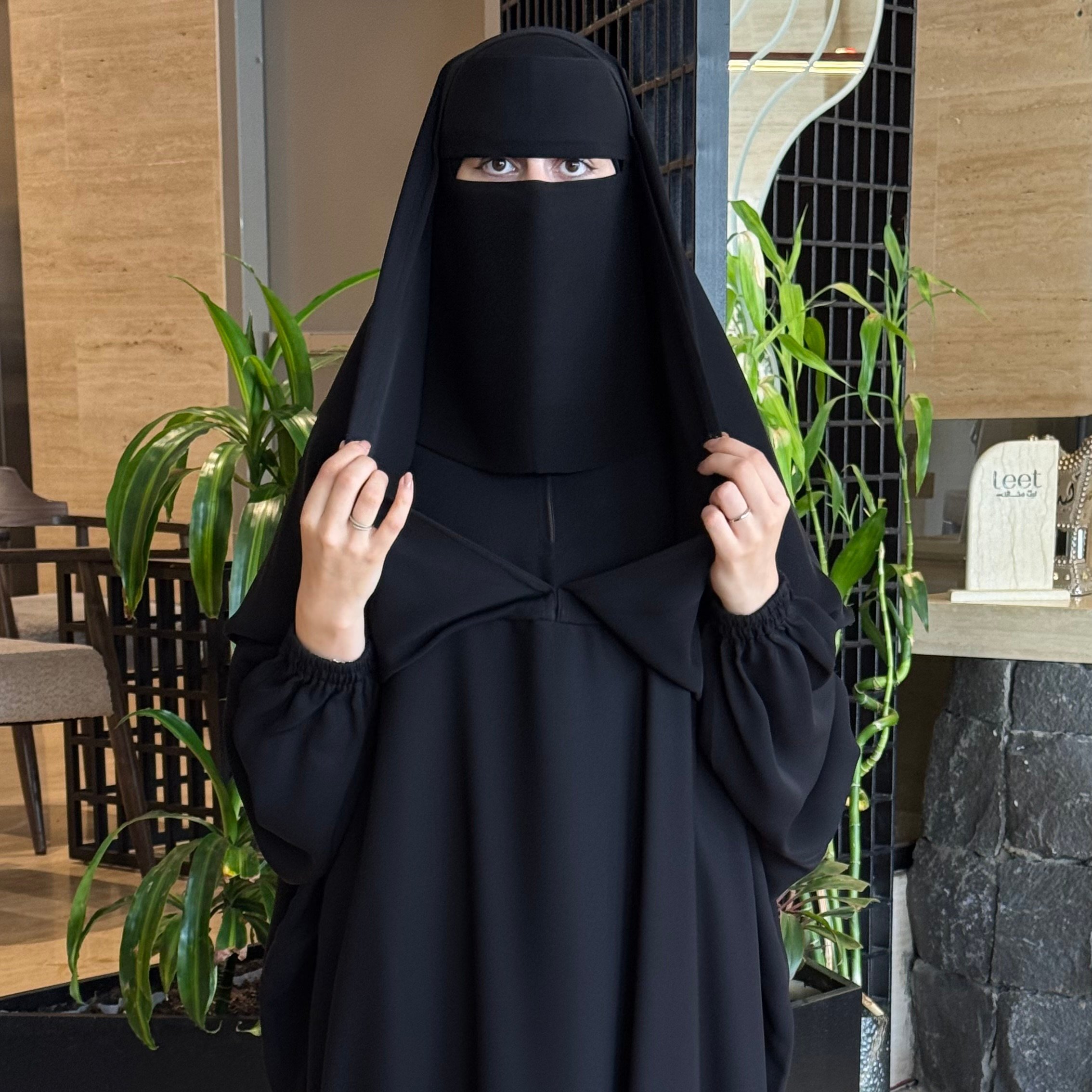 عباية ثنين في واحد سحاب قصير