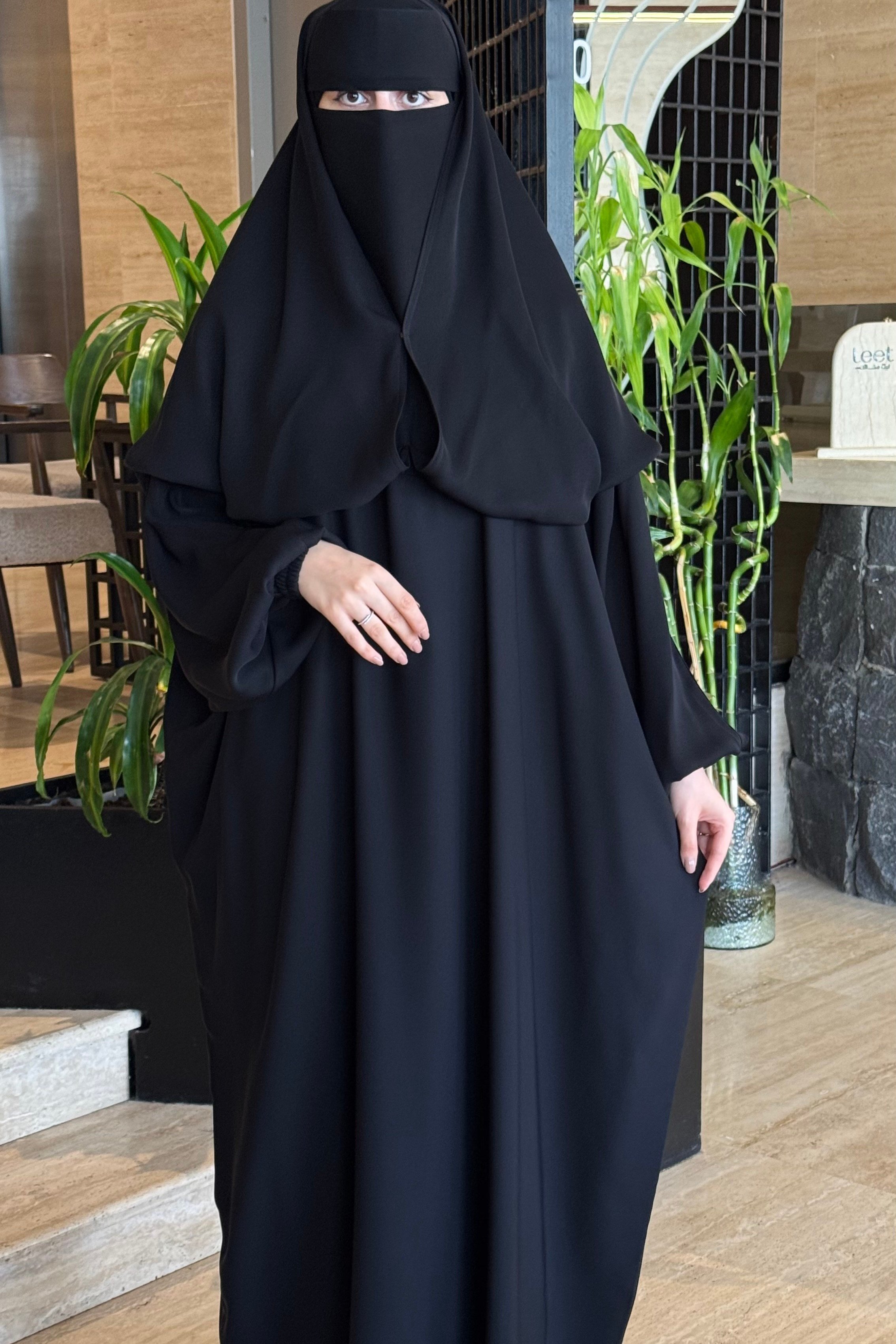 عباية ثنين في واحد سحاب قصير