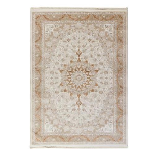 سجادة 160سم × 220سم اللون بيج في ذهبي