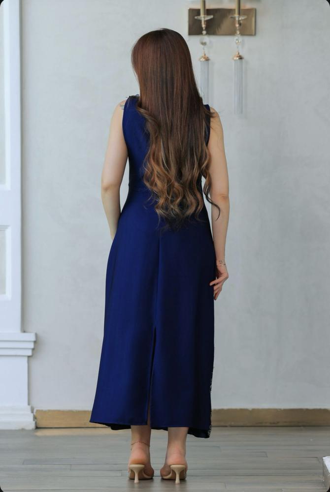 فستان باربي تطريز وردة ليزر