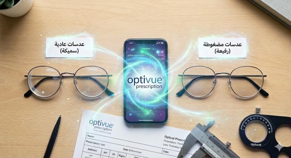 عند شراء نظارات طبية: هل تختار العدسات العادية أم المضغوطة؟ دليلك الشامل للاختيار الأمثل
