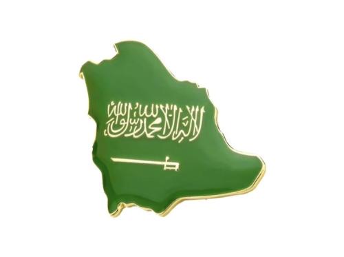 ستيكر معدن خريطة السعودية