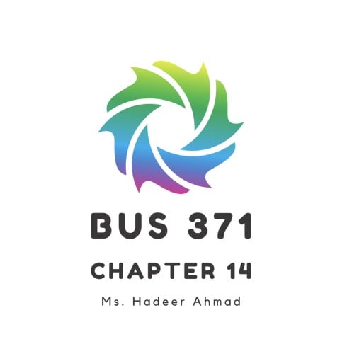 BUS 371 | chapter 14