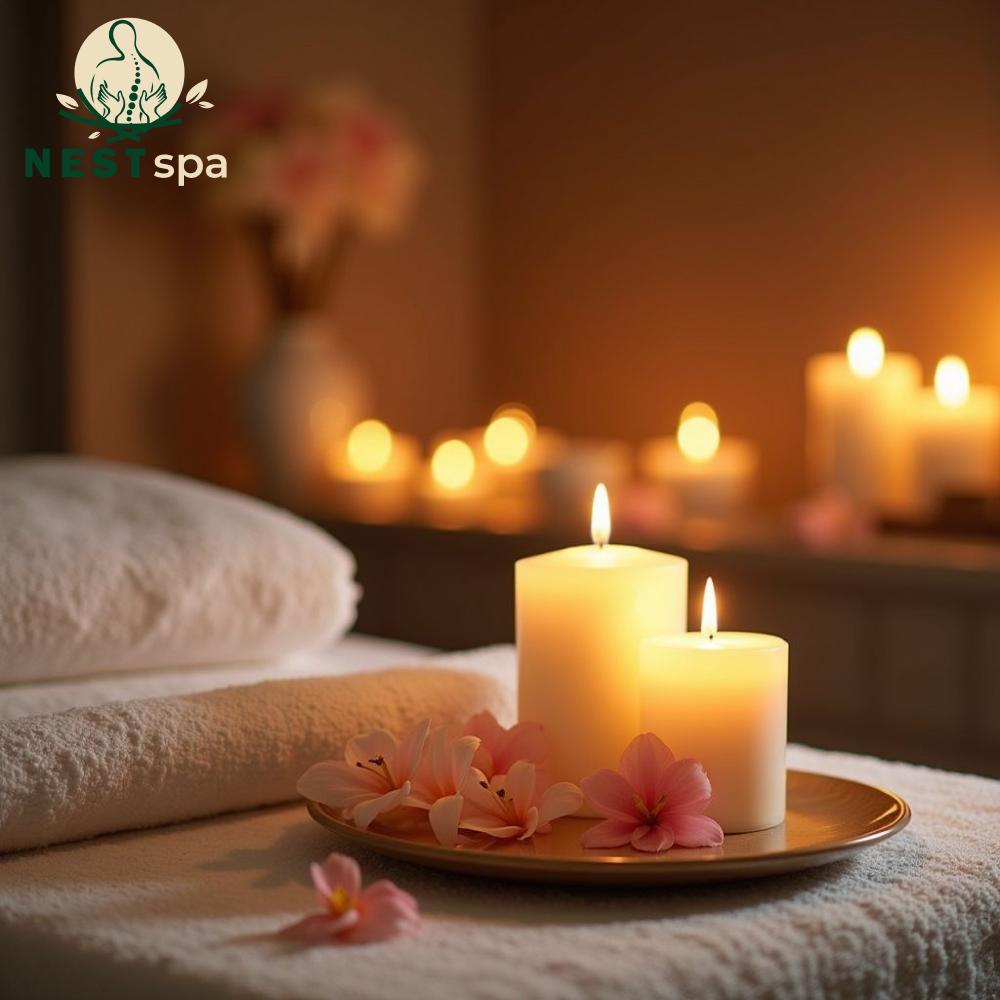 المساج بالاحجار الساخنة