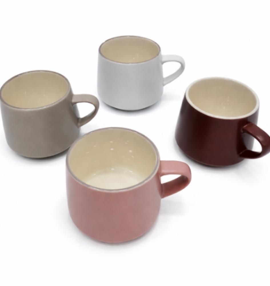 طقم أكواب سيراميك أنيق بساطة راقية تكمّل لحظاتك اليومية