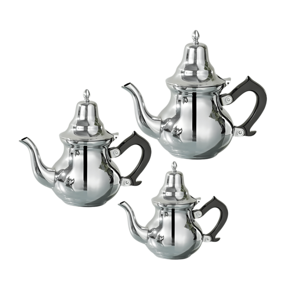 طقم أباريق Ipasa أناقة الستانلس ستيل ونكهة الشاي الأصيلة في كل جلسة