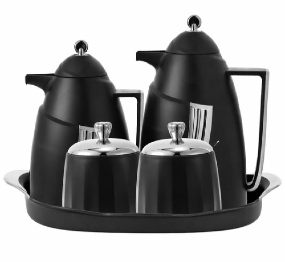 طقم ترامس شاي وقهوة 5 قطع من الأسطورة فخامة الضيافة وحفظ الحرارة بذكاء