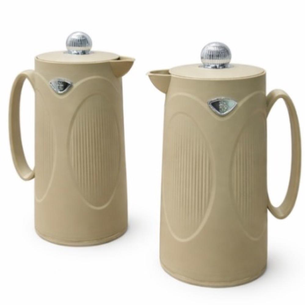 طقم ترامس شاي وقهوة بيج 1 لتر من الأسطورة أناقة هادئة وفخامة تدوم