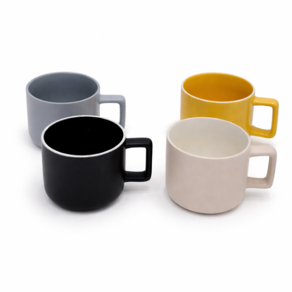 طقم أكواب سيراميك ملونة لمسة بهجة لكل صباح وقعدة قهوة