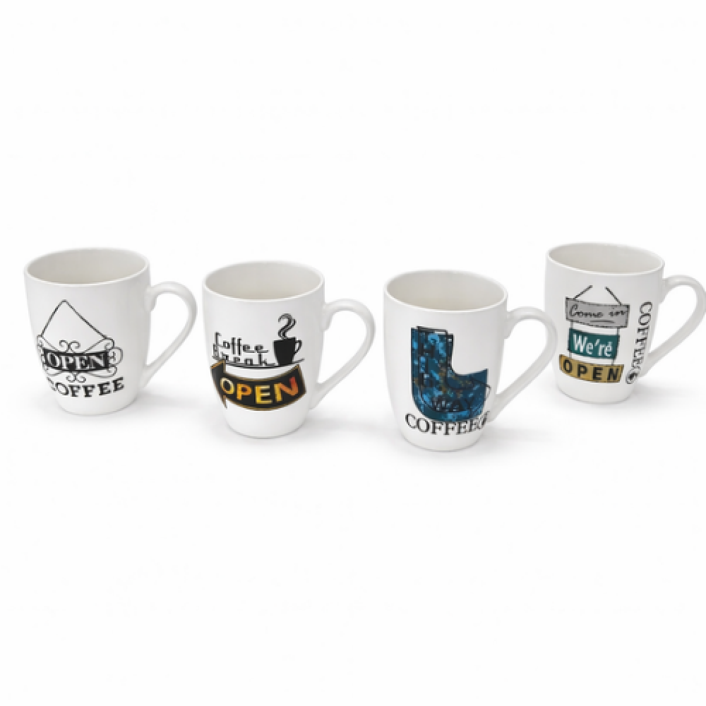 طقم أكواب سيراميك مزخرفة لمسة فنية تضيف أناقة لكل لحظة قهوة