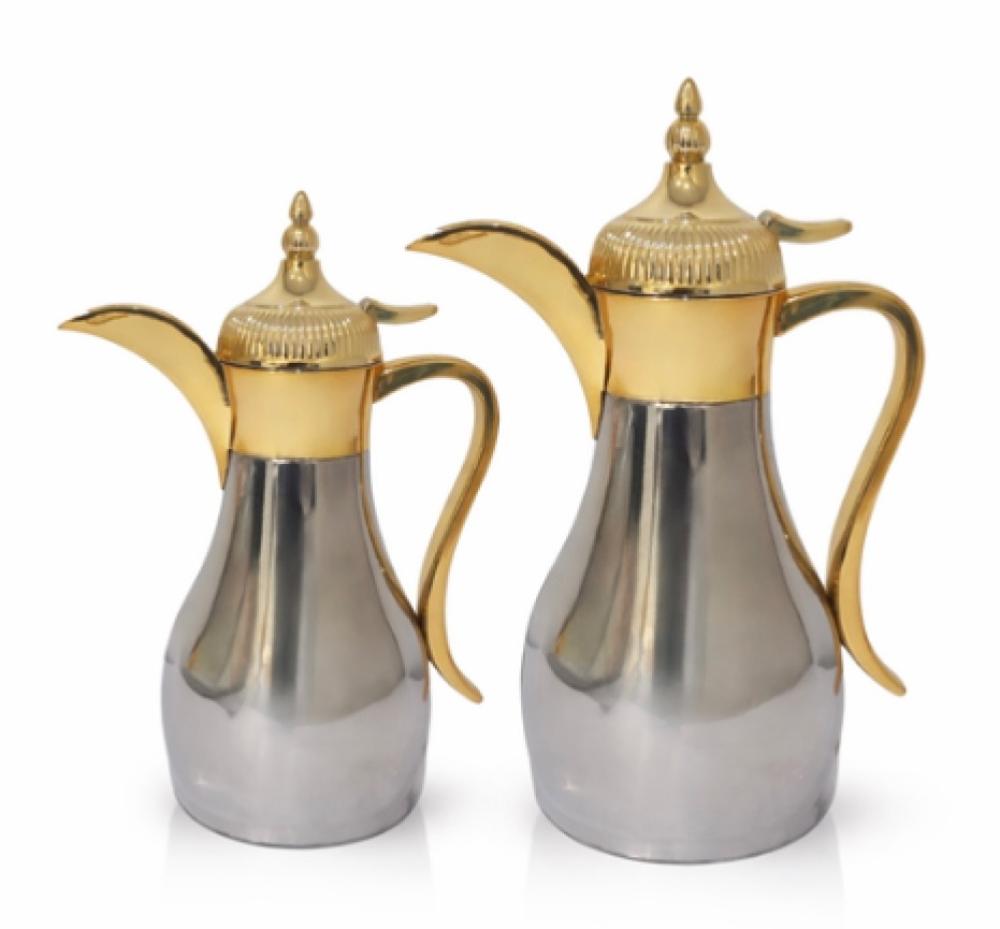 طقم ترامس قهوة عربية ستيل من رويال كاميل فخامة الضيافة السعودية مع حفظ