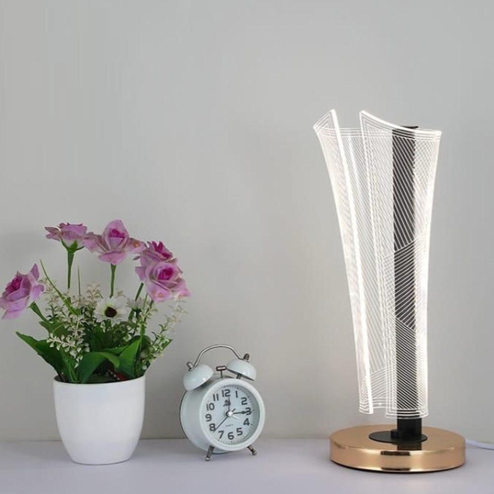 مصباح طاولة معدني LED