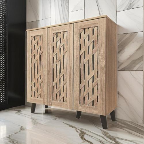 دولاب أحذية متعدد الأغراض 3 باب 90x34x91سم