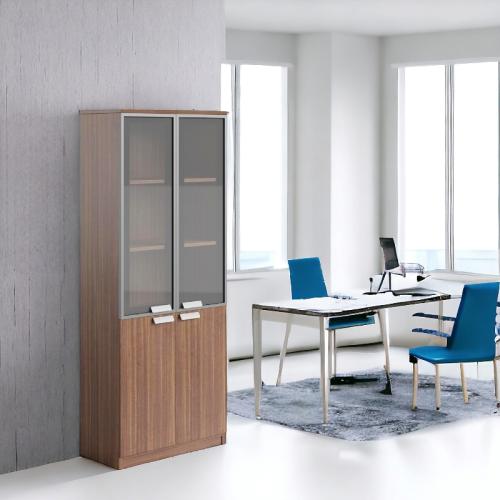 دولاب مكتبى خشبى بنى 40×80×200سم