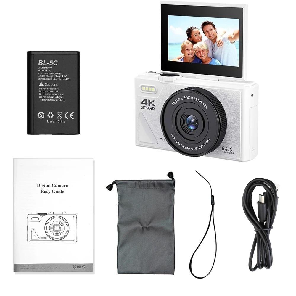 كاميرا تصوير رقمية مدمجة بدقة 4K