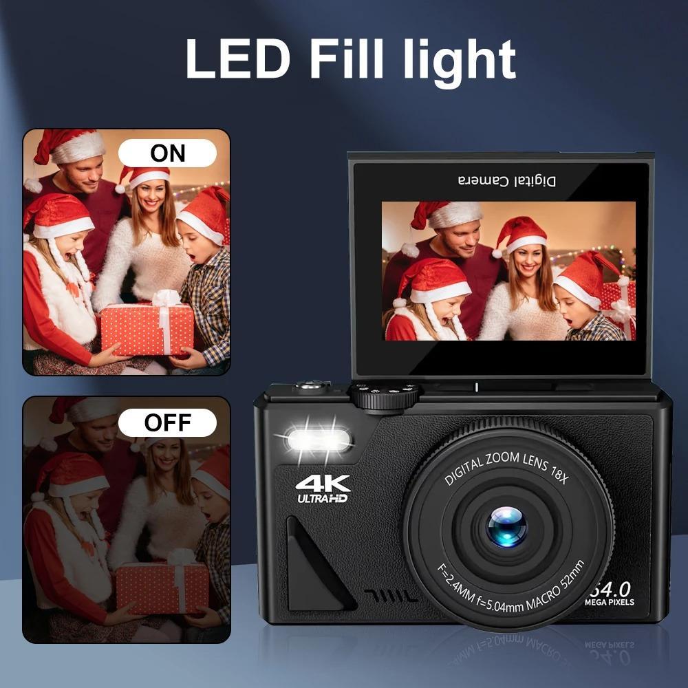 كاميرا تصوير رقمية مدمجة بدقة 4K