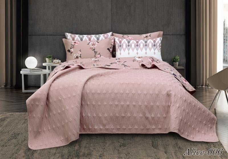 مفرش مزدوجة اليسي مضغوط قطن - 6 قطع