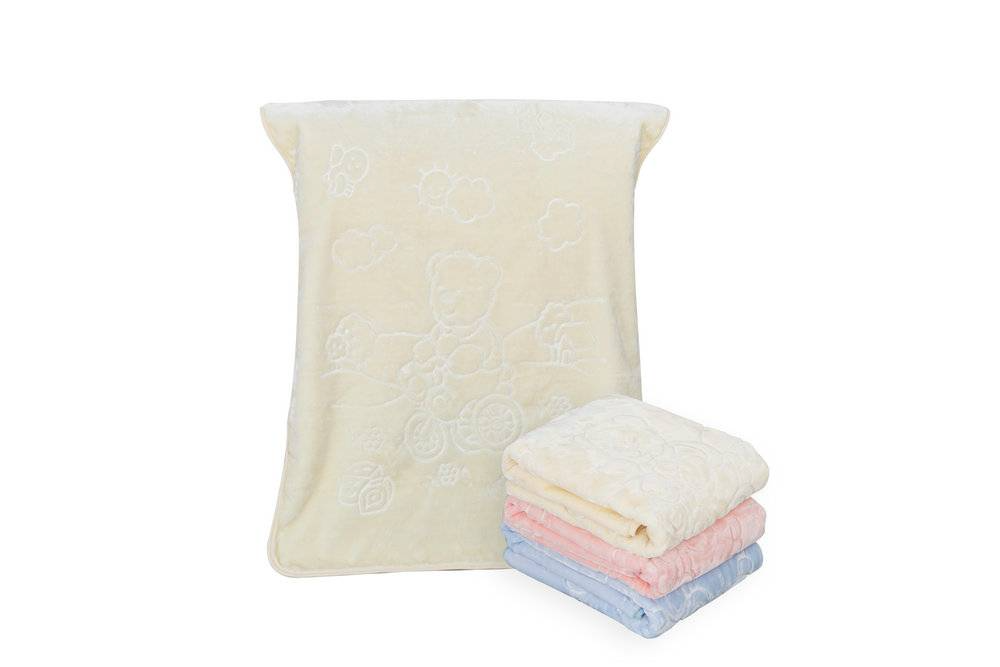 بطانية جومانا للأطفال-الأبيض