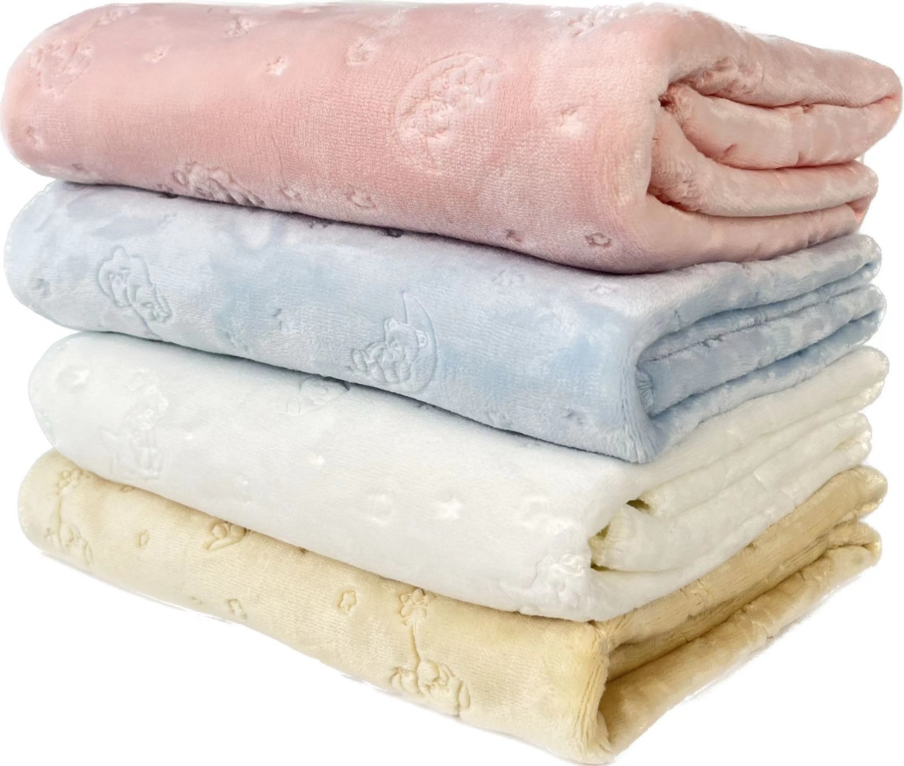 بطانية جومانا للأطفال-الأبيض