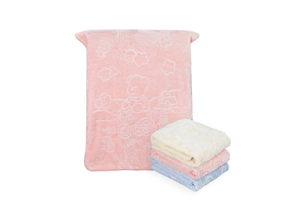 بطانية جومانا للأطفال-الأبيض