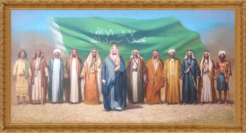 التوحيد - لوحة زيتية مقاس 140x275 سم