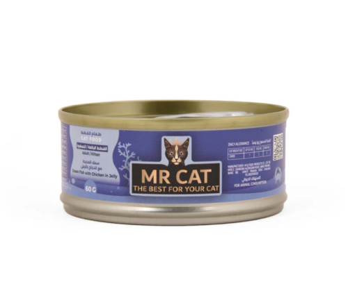 MR CAT Ocean Fish with Chicken in Jelly 60g مستر ك...