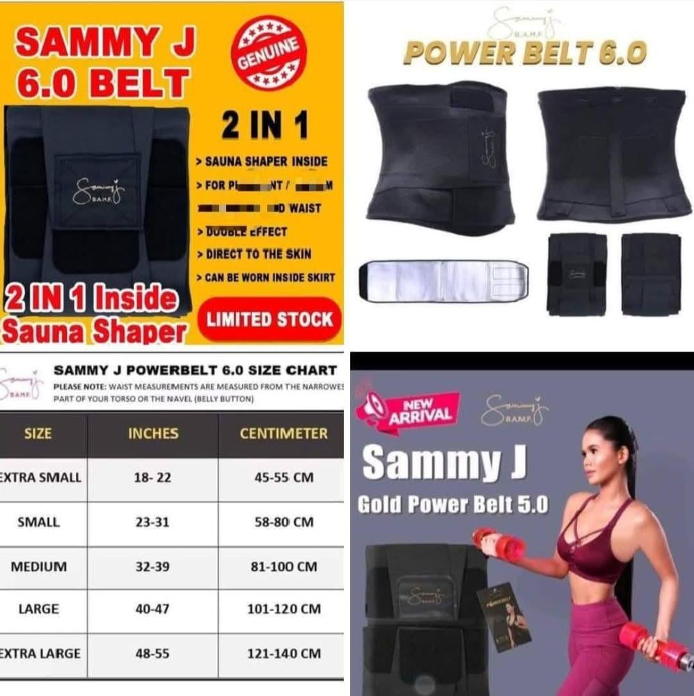 Sammy j belt (6.0) BODY SHAPER SLIMMING BELT (LARGE