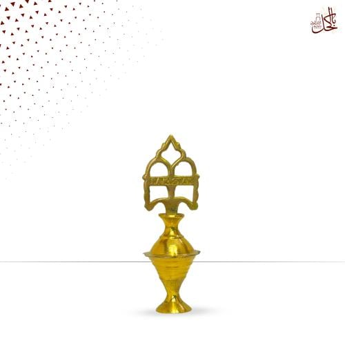 مكحلة نحاس ذهبي بتصميم مميز