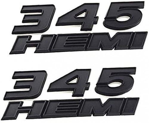 علامة 345 HEMI أسود مطفي