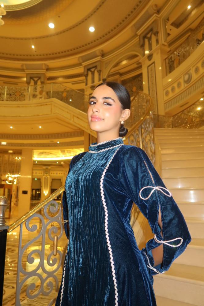 جلابية الفيونكة التركواز