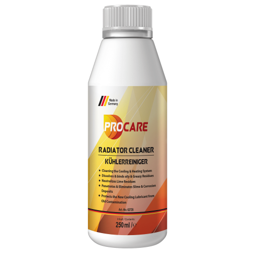 منظف الرادياتير (المبرد) لجميع السيارات صناعة المانية 250 مل PRO CARE 62728 RADIATOR CLEANER